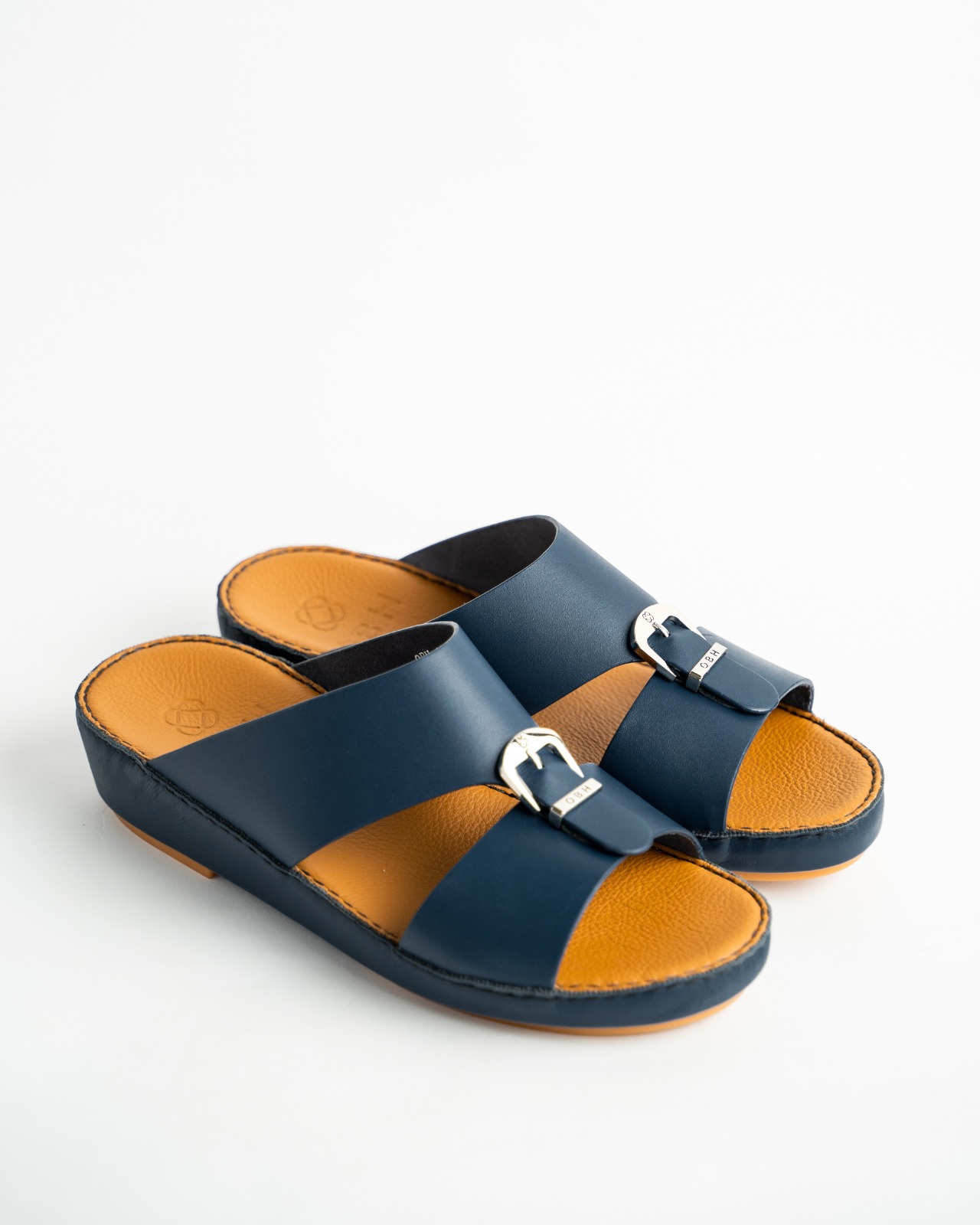 Buy OBH Men Sandals Model 14 Navy Color Online in UAE | OBH Collection