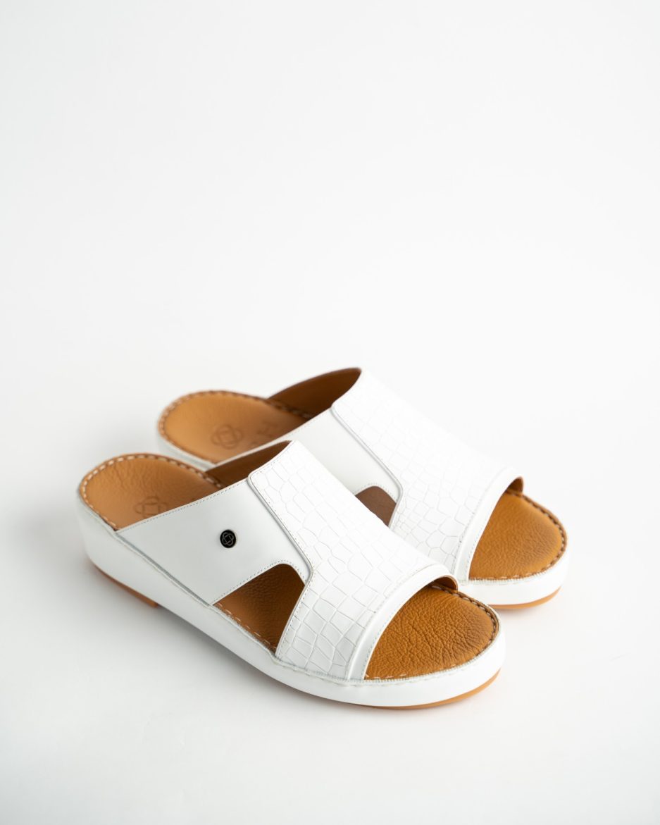 Buy OBH Men Sandals Model 16 white Color Online in UAE | OBH Collection