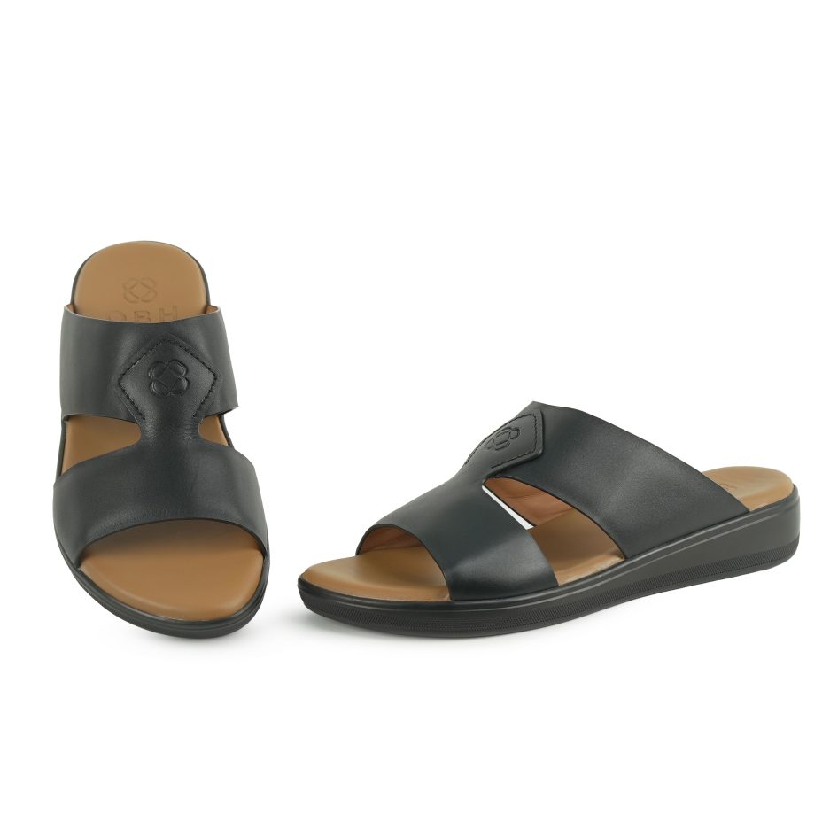 Buy OBH Men Sandals Model 26 Black Color Online in UAE | OBH Collection