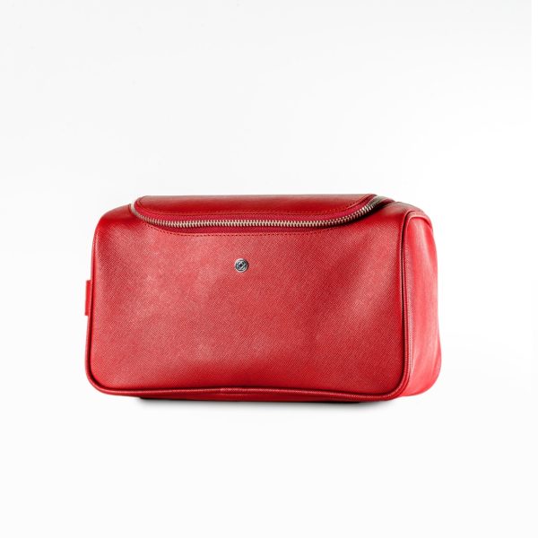 OBH Travel Pouch Saffiano Red Color