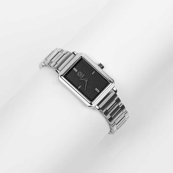 OBH Ladies Watch Stainless Steel Silver and Black