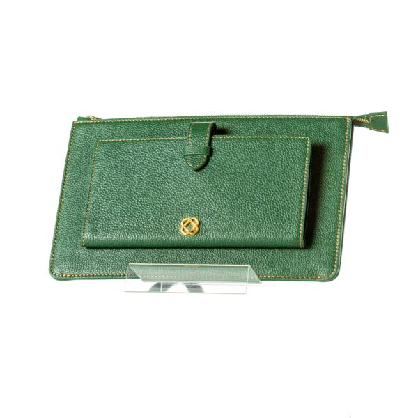 OBH Ladies Bag Zipper Pouch Green Color