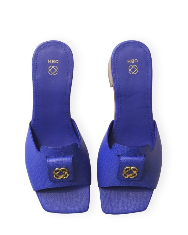 OBH Ladies Sandal With Heels Model 1 Royal Blue Color