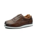 Men Shoe Model A104 Brown Color